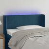 vidaXL LED Kopfteil Dunkelblau 103x16x78/88 cm Samt