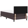 vidaXL Boxspringbett mit Matratze Dunkelbraun 90 x 190 cm Stoff