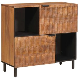 vidaXL Sideboard Akazienbraune Oberfl&auml;che 80 x 33 x 75 cm
