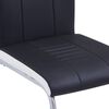 vidaXL Freischwinger 4 Stk. Schwarz Kunstleder