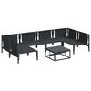 vidaXL Garten-Sofa-Set 7 pcs Anthrazit Stahl
