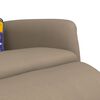 vidaXL Massagesessel mit Fu&szlig;teil Cappuccino-Braun Kunstleder