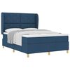 vidaXL Boxspringbett mit Kopfteil Blau 200 x 140 cm Stoff
