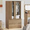 vidaXL Schrank mit T&uuml;r Artisan-Eiche 79,5 x 49 x 156 cm Holzwerkstoff