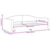 vidaXL Tagesbett Taupe 100x200 cm Stoff