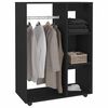 vidaXL Kleiderschrank Schwarz 80x40x110 cm Holzwerkstoff