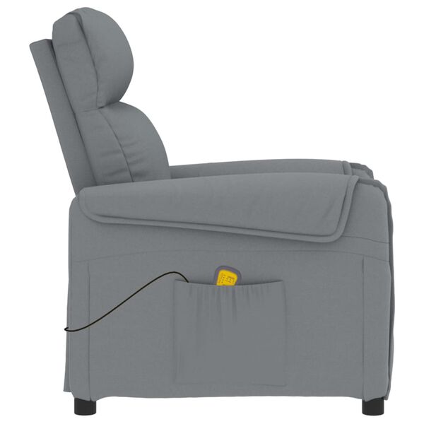 vidaXL Massagesessel Hellgrau Stoff