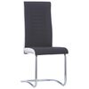 vidaXL Freischwinger 2 Stk. Schwarz Stoff