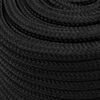 vidaXL Bootsseil Schwarz 16 mm 50 m Polypropylen
