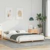 vidaXL Bodenbettgestell Braun 140 x 200 cm Massivholz Kiefer
