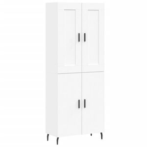 vidaXL Highboard Wei&szlig; 69,5x34x180 cm Holzwerkstoff