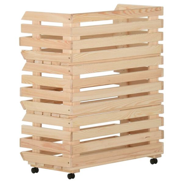 vidaXL Gem&uuml;sewagen 77x30x80 cm Massivholz Kiefer