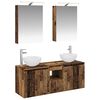 vidaXL Badezimmerschrank-Set 5 stk. Altholz Holzwerkstoff