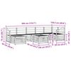 vidaXL Sofagarnituren 8 pcs Natur Massivholz Akazie