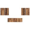 vidaXL TV-Schrankset Wandmontiert 6 pcs Altholz Holzwerkstoff