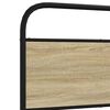 vidaXL Bettgestell ohne Matratze 100x190 cm Sonoma-Eiche Holzwerkstoff