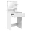 vidaXL Schlafzimmer-Frisiertische Hochglanz Wei&szlig; 80 x 39,6 x 135 cm