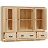 vidaXL Highboards 3 Stk. Sonoma-Eiche Holzwerkstoff