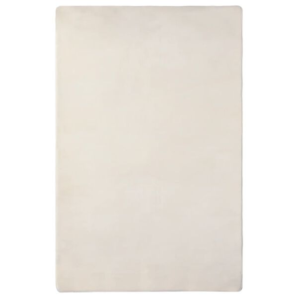 vidaXL Hochflor-Teppich Creme 230x160 cm
