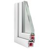 vidaXL Kellerfenster RISOR 60x40 cm Kipp 3-fach Verglasung Weiß