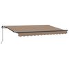 vidaXL Ausziehbare Markise Taupe 600 x 350 cm Polyester und Aluminium