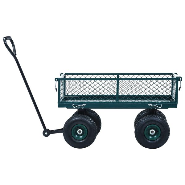 vidaXL Gartenwagen Grün 250 kg