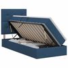 vidaXL Aufbewahrungsbett mit Matratze Blau 90 x 200 cm Stoff