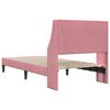 vidaXL Bettrahmen mit Kopfteil Rosa 80 x 200 cm Samt
