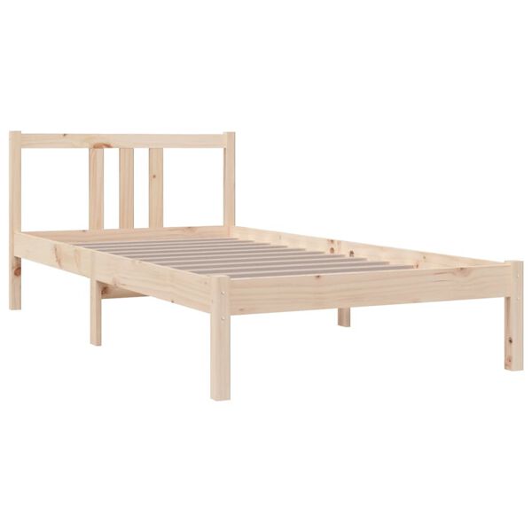 vidaXL Massivholzbett 90x190 cm