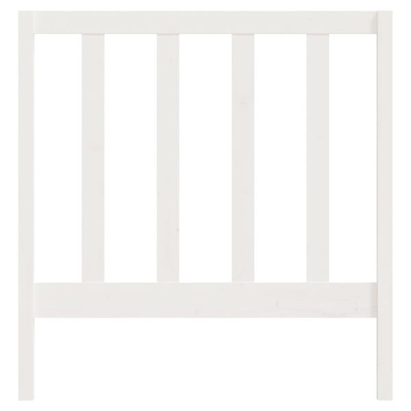 vidaXL Kopfteil Wei&szlig; 96x4x100 cm Massivholz Kiefer