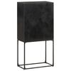 vidaXL Sideboard Schwarz 60x30x120 cm Massivholz Akazie und Mango