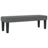 vidaXL Boxspringbett mit Matratze Dunkelgrau 120 x 200 cm Stoff