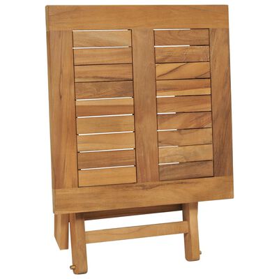 vidaXL 3-tlg. Garten-Lounge-Set Klappbar Massivholz Teak