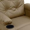 vidaXL Relaxsessel Cappuccino-Braun Kunstleder