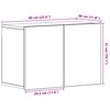 vidaXL TV-Schrank Schwarze Eiche 60 x 30 x 41 cm Holzwerkstoff