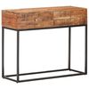 vidaXL Konsolentisch 90x35x75 cm Raues Akazienholz