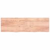 vidaXL Wandregal Hellbraun 200x60x(2-4) cm Massivholz Eiche Behandelt