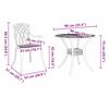 vidaXL Garten Essgruppe 7 pcs Bronze Aluminium