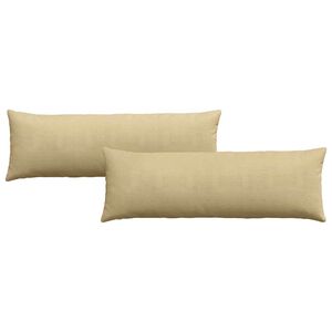 vidaXL Sofakissen 2 St&uuml;ck Grau-Gr&uuml;n 120 x 40 cm Cordstoff