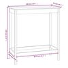 vidaXL Bartisch Schwarz 100x50x110 cm Massivholz Kiefer
