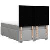vidaXL Boxspringbett mit Matratze Hellgrau 140x200 cm Stoff