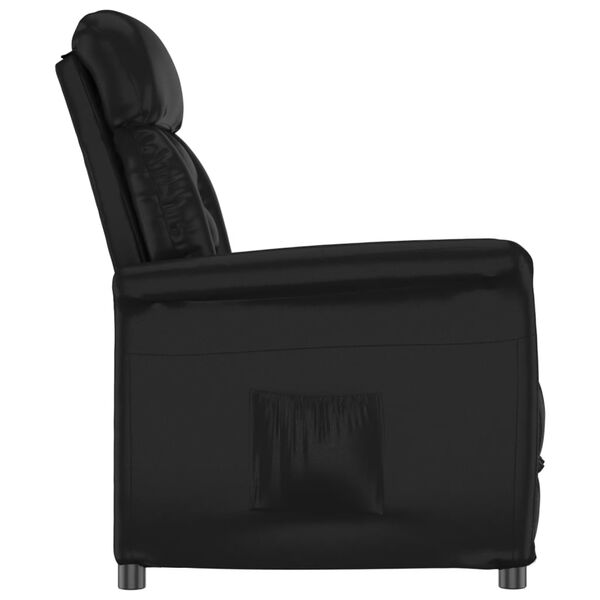 vidaXL Relaxsessel Schwarz Kunstleder