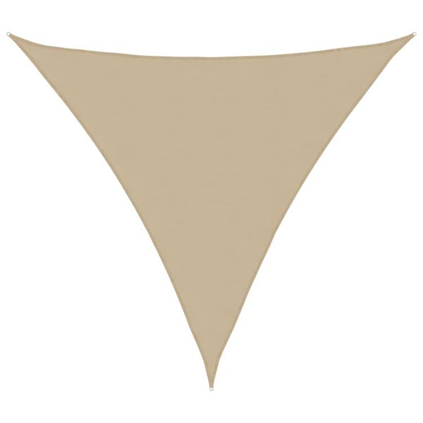 vidaXL Sonnensegel Oxford-Gewebe Dreieckig 4x4x4 m Beige