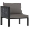 vidaXL 6-tlg. Garten-Lounge-Set mit Auflagen Poly Rattan Anthrazit