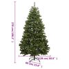 vidaXL K&uuml;nstlicher Weihnachtsbaum Klappbar mit St&auml;nder Gr&uuml;n 270 cm