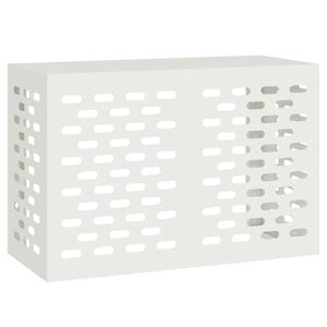 vidaXL Klimaanlagenabdeckung Wei&szlig; 90 x 40 x 60 cm Stahl