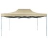 vidaXL Faltzelt Pop-Up 3x4,5 m Cremeweiß