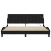 vidaXL Bettgestell ohne Matratze "Hanko" Schwarz 180x200 cm Stoff