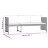 vidaXL 6-tlg. Garten-Lounge-Set mit Kissen Poly Rattan Grau