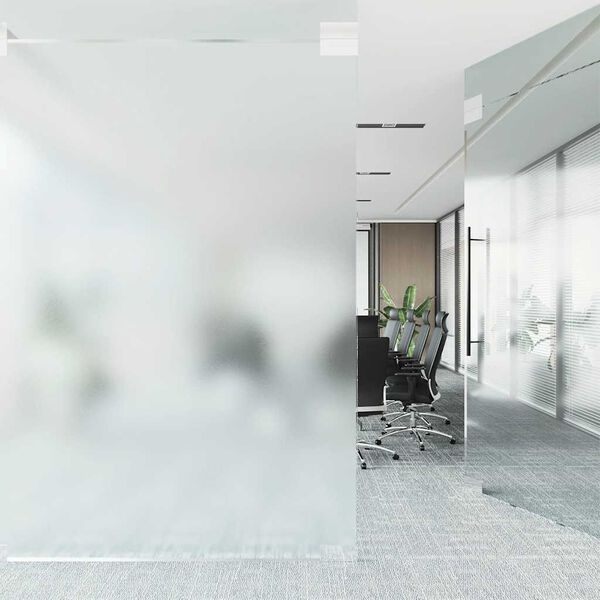 vidaXL Fensterfolien 5 Stk. Statisch Matt Grau PVC